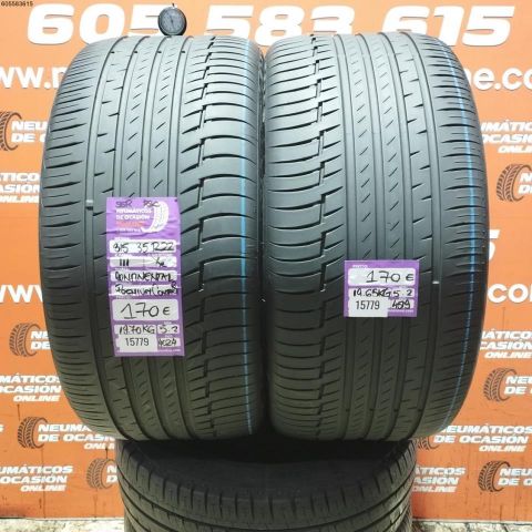 2X 315 35 R22 111Y XL RSC SSR CONTINENTAL PREMIUM CONTACT 6 5.2/5.2MM DOT 4024/4519