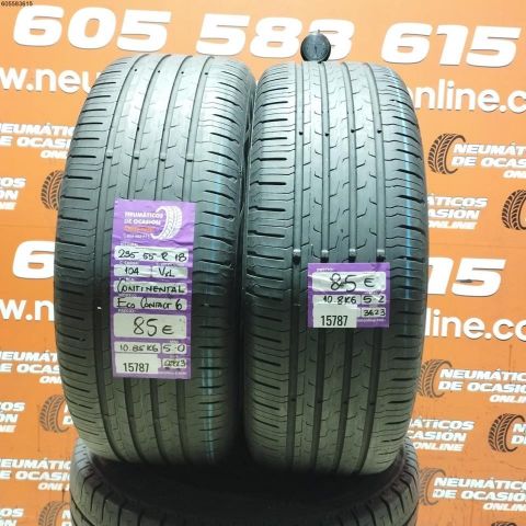 2X 235 55 R18 104V XL CONTINENTAL ECO CONTACT 6 5.0/5.2MM DOT 0923/3623
