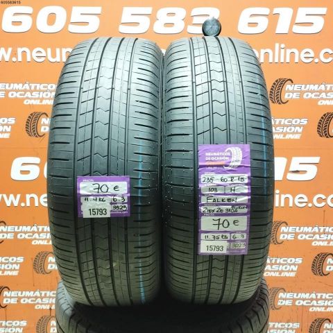 2X 235 60 R18 103H FALKEN ZIEX ZE 310A 6.7/6.3MM DOT 3323/3023