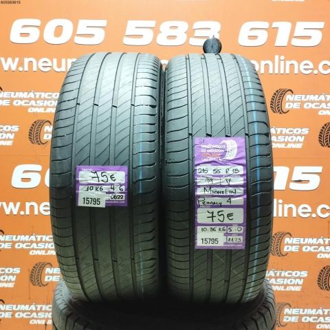 2x 215 55 R18 99V MICHELIN PRIMACY 4 S1 5.0/4.6MM DOT 0622/4423
