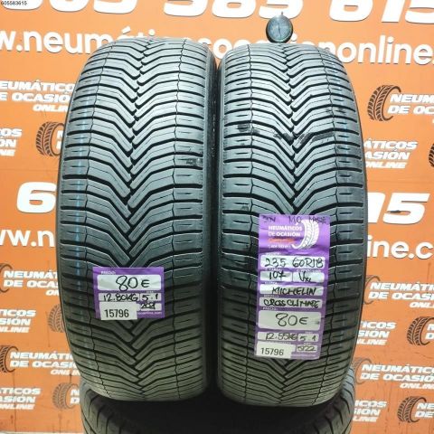 2X 235 60 R18 107V XL SUV MO M+S* MICHELIN CROSS CLIMATE 5.1/5.1MM DOT 2021/5122