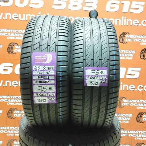 2X 215 50 R18 96W PIRELLI CINTURATO TM 6.5/7.0MM DOT 0425/0625