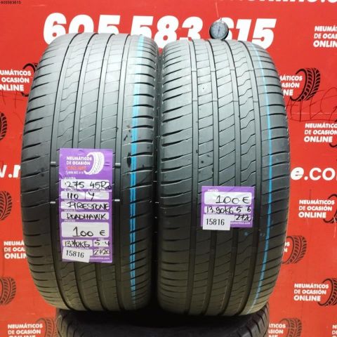 2X 275 45 R20 110Y FIRESTONE ROADHAWK 5.4/5.6MM DOT 2720/2720