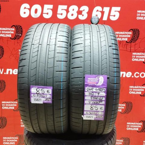 2X 245 45 R19 102Y MO PIRELLI P ZERO TM 5.0/5.0MM DOT 2423/2824