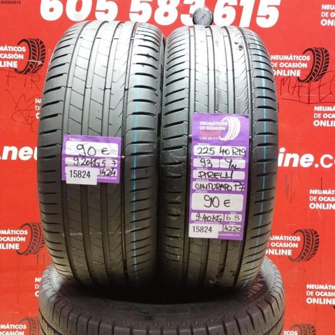 2X 225 45 R19 93Y XL PIRELLI CINTURATO P7 5.7/6.8MM DOT 1424/4220