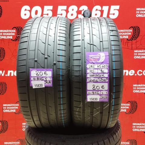 2x 245 45 R19 102Y XL HANKOOK VENTUS S1 EVO 3 5.1/5.1MM DOT 3424/3424