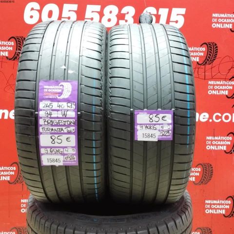 2X 245 40 R19 94W BRIDGESTONE TURANZA T005 4.8/5.0MM DOT 0924/3223