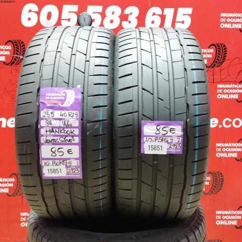 2X 235 40 R19 96W XL HANKOOK VENTUS S1 EVO 3 5.2/5.2MM DOT 2923/2923