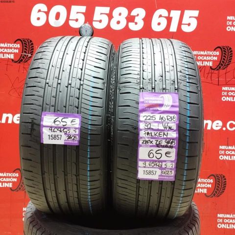 2X 225 40 R18 92W XL FALKEN ZIEX ZE 914 5.2/5.5MM DOT 2423/0625