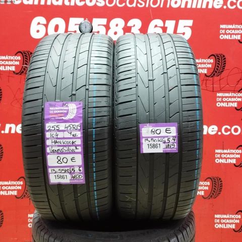 2X 255 45 R19 104Y XL SUV AO HANKOOK VENTUS S1 EVO 2 5.4/5.4MM DOT 4820/1819