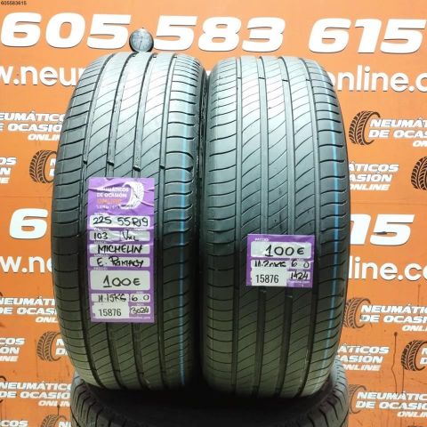 2X 225 55 R19 103V XL MICHELIN E PRIMACY 6.0/6.0MM DOT 3024/1424