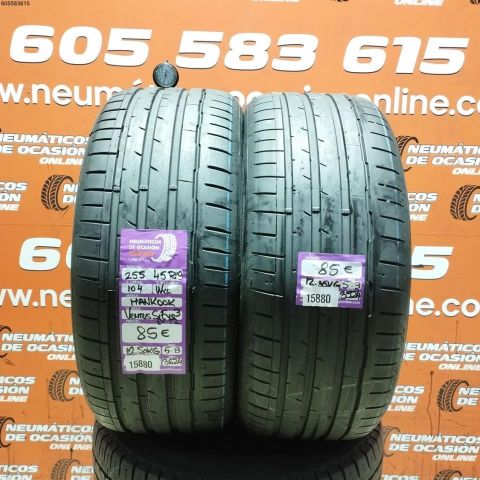 2X 255 45 R19 104W XL HANKOOK VENTUS S1 EVO 3 5.3/5.8MM DOT 3624/3524
