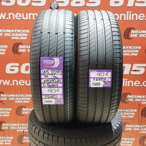 2X 205 55 R19 97V XL S2 MICHELIN E PRIMACY 5.1/5.1MM DOT 3124/3622