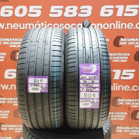 2X 245 40 R19 94W PIRELLI P ZERO TM 6.2/5.8MM DOT 4723/4523