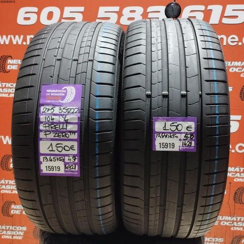 2X 275 35 R22 104Y XL PIRELLI P ZERO TM 4.9/5.0MM DOT4921/1421
