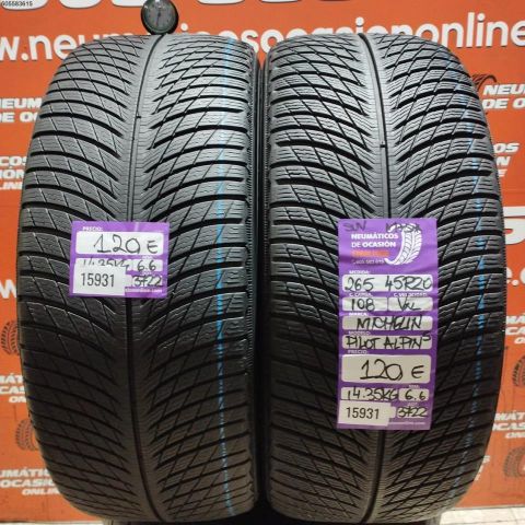 2X 265 45 R20 108V XL SUV M+S*MICHELIN PILOT ALPIN 5 6.6/6.6MM DOT 3722/3722