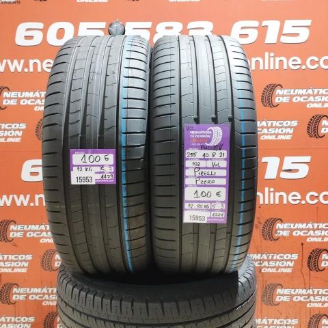 2x 255 40 R21 102V XL PIRELLI PZERO 5.7/5.3MM DOT 4423/4224