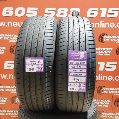 2X 235 60 R18 103V FIRESTONE ROADHAWK 5.7/5.7MM DOT 1023/1023