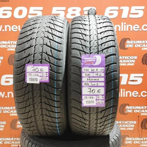 2X 235 65 R17 108H XL M+S* NOKIAN WR SUV 3 5.6/5.6MM DOT 3516/3516