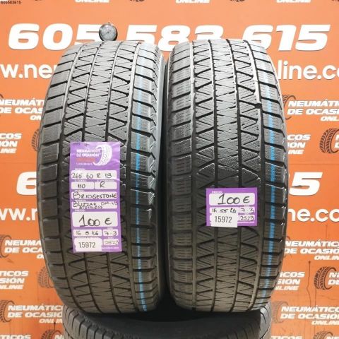 2X 265 60 R18 110R M+S* BRIDGESTONE BLIZZAK 7.3/7.3MM DOT 2523/2523