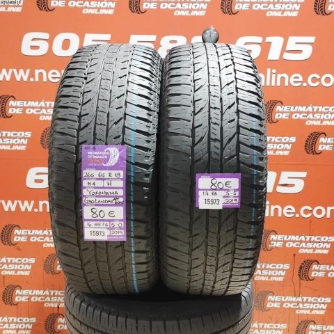 2X 265 65 R18 114H M+S* YOKOHAMA GEO LANDAR 5.0/5.5MM DOT 2019/2019