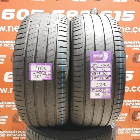 2X 275 45 R20 110V XL VOL MICHELIN LATITUDE SPORT 3 5.4/5.4MM DOT 1923/2322