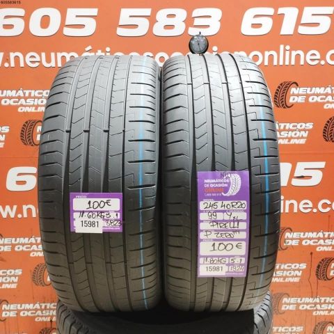 2X 245 40 R20 99Y XL MO PIRELLI P ZERO TM 5.1/5.1MM DOT 3823/1924