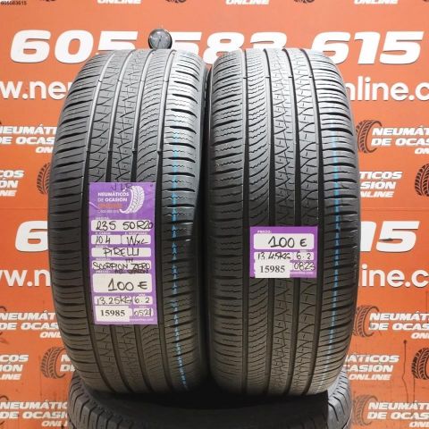 2X 235 50 R20 104W JLR PIRELLI SCORPION TM ZERO ALL SEASON 6.2/6.2MM DOT 0521/0823