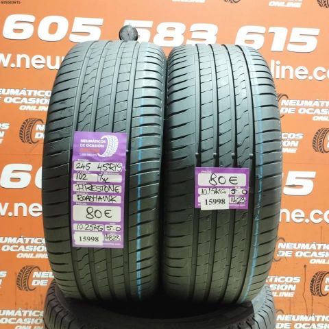 2X 245 45 R19 102Y XL FIRESTONE ROADHAWK 5.0/5.0MM DOT 4823/1423