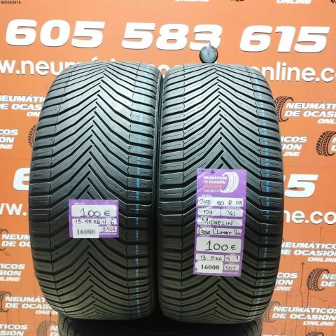 2X 255 50 R19 107Y XL M+S* MICHELIN CROSS CLIMATE SUV 4.6/5.1MM DOT 3924/1222