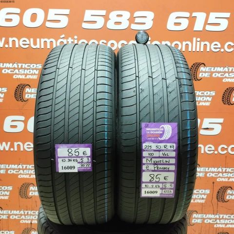 2X 225 50 R19 100V XL S1 MICHELIN E PRIMACY 5.3/5.5MM DOT 3522/1023