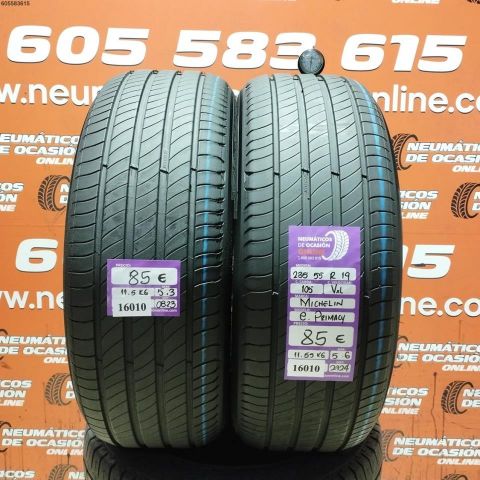 2X 235 55 R19 105V XL MICHELIN E PRIMACY 5.3/5.6MM DOT 0823/2724