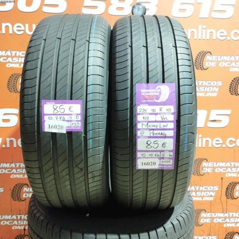 2X 225 55 R18 102V XL MICHELIN E PRIMACY 5.0/5.6MM DOT 2123/0825
