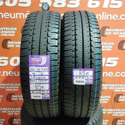 2X 225 75 R16CP 116Q M+S MICHELIN AGILIS CAMPING 7.5/7.5MM DOT 1417/1317