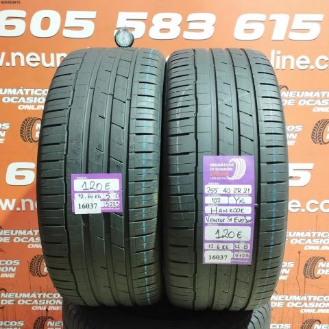 2X 255 40 ZR21 102Y XL HANKOOK VENTUS S1 EVO 3SUV 4.8/5.0MM DOT 5123/5223