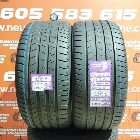 2X 275 35 R21 103Y XL RFT BRIDGESTONE ALENZA 001 5.3/6.0MM DOT 0923/1020