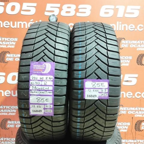 2X 225 65 R16C 112/110R M+S* MICHELIN AGILIS CROSS CLIMATE 7.3/7.3MM DOT 0724/2122