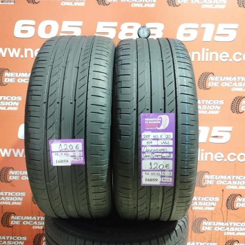 2X 255 50 R20 109W XL JLR CONTINENTAL CONTI SPORT CONTACT 5 5.3/5.0MM DOT 1123/1123