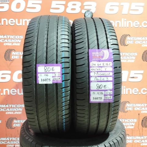 2X 215 65 R16C 109 107T MICHELIN AGILIS 3 7.0/7.0MM DOT 0524/0524