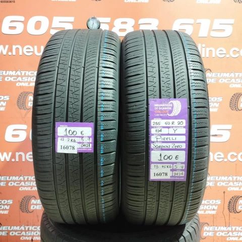 2X 235 50 R20 104Y M+S PIRELLI SCORPION ZERO 5.4/5.9MM DOT 0921/2424