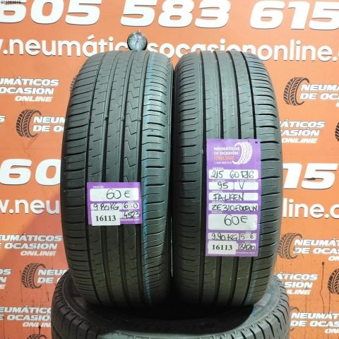 2X 215 60 R16 95V FALKEN ZE 310 ECORUN 5.6/6.0MM DOT 4523/3420