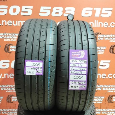 2X 235 55 R18 100V GOODYEAR EAGLE F1 ASYMETRIC 5 6.4/6.4MM DOT 1023/4524