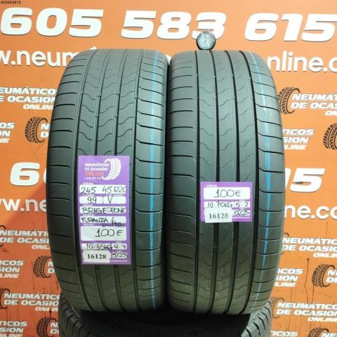 1 x 245 45 R20 99V BRIDGESTONE TURANZA 6 ENLITEN 5.2/4.7MM DOT 0225/5123