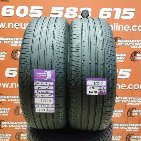 2X 235 50 R21 101W DUNLOP SP SPORT MAXX 060 5.0/5.5MM DOT 0823/4123
