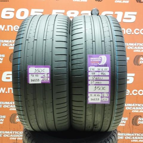2x 275 35 R22 104W PIRELLI P ZERO 4.7/4.5MM DOT 0124/0124