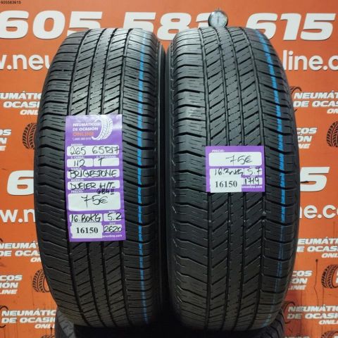 2X 265 65 R17 112T BRIDGESTONE DUELER H/T 684 5.2/5.7MM DOT 2620/1719