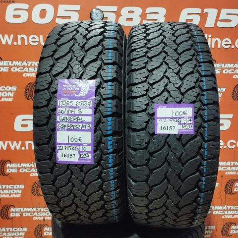 2X 265 65 R17 120/117S GENERAL GRABBER AT 3 10/9.7MM DOT 1224/1424