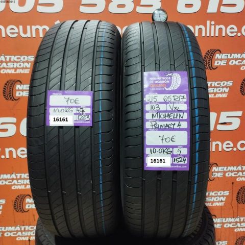2X 215 65 R17 103V XL S2 MICHELIN PRIMACY 4 4.7/5.0MM DOT 1223/1524
