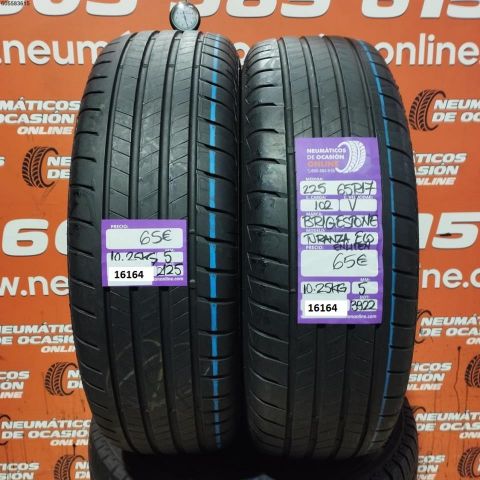 2X 225 65 R17 102V BRIDGESTONE TURANZA ECO ENLITEN 5.0/5.0MM DOT 2125/3922