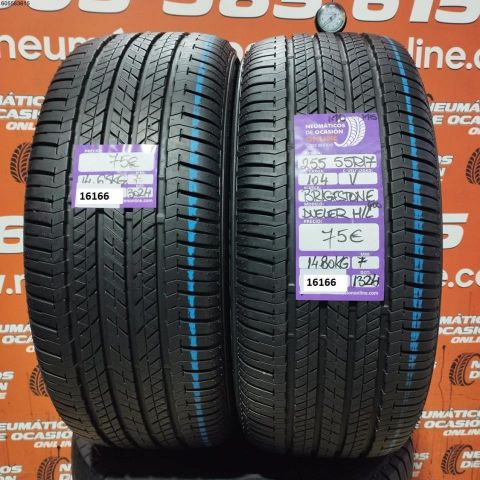 2X 255 55 R17 104V MO M+S BRIDGESTONE DUELER H/L 7.0/7.0MM DOT 3024/1324